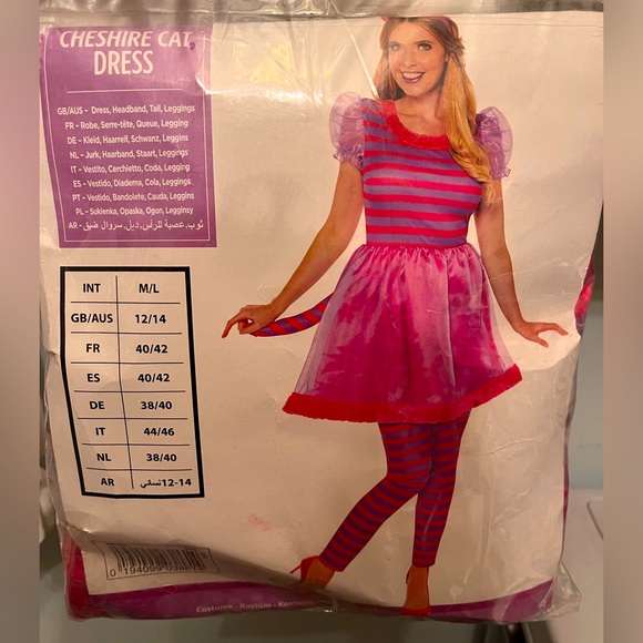 Amscan Other Womens Cheshire Cat Dress Alice In Wonderland Poshmark